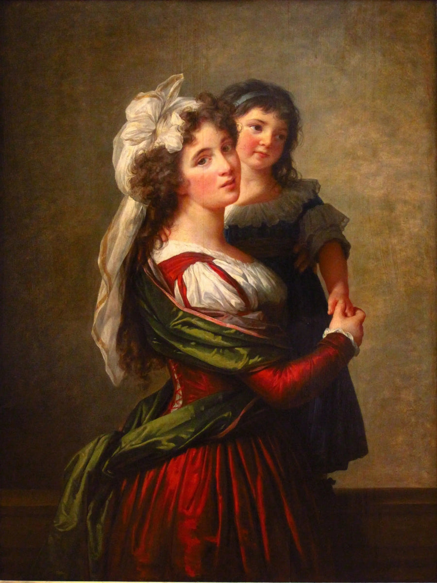 Madame Rousseau ja hänen tyttärensä - Élisabeth Vigée Le Brun