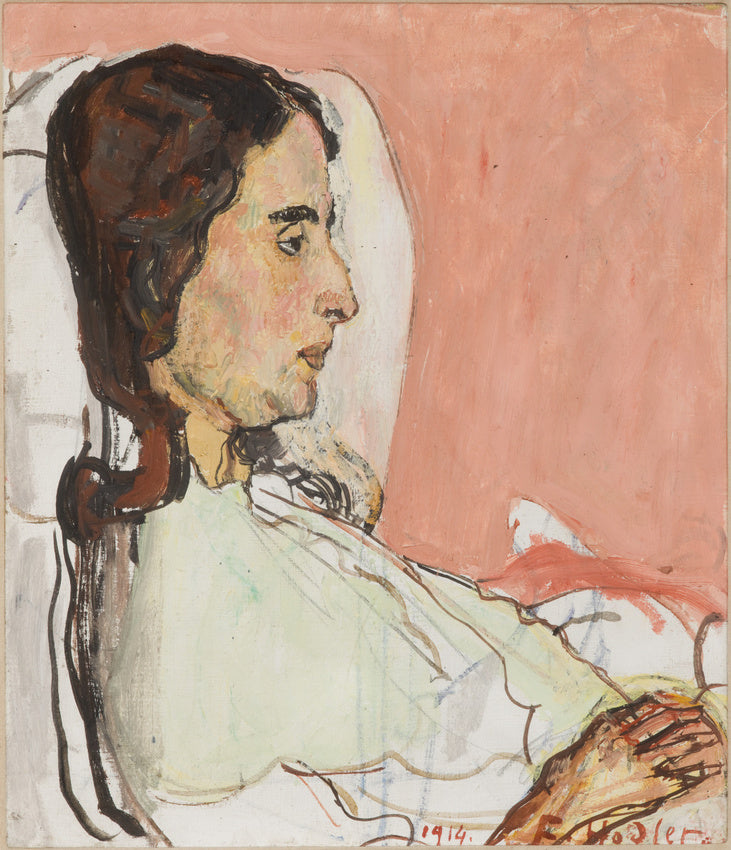 Madame Valentine Godé-Darel sairaana - Ferdinand Hodler
