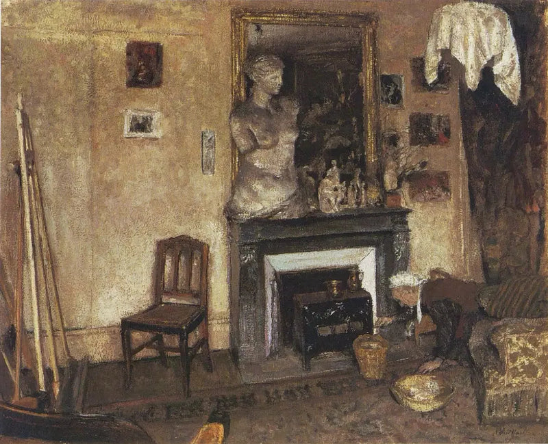 Madame Vuillard sytyttää miruksen - Édouard Vuillard