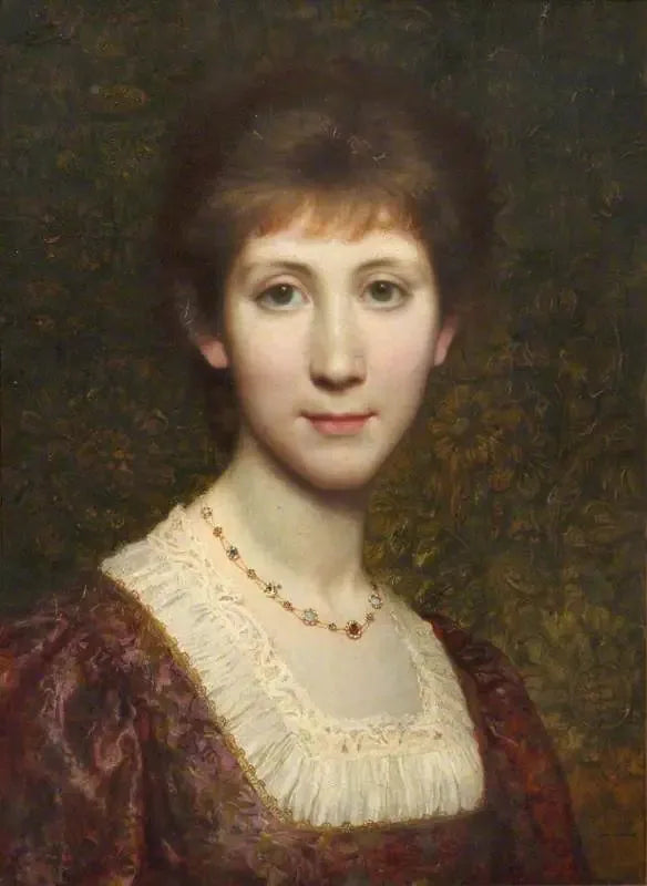 Mademoiselle Elsie (Elspeth) Thomson, myöhemmin Mme Kenneth Grahame (1862-1946) - Frank Bernard Dicksee