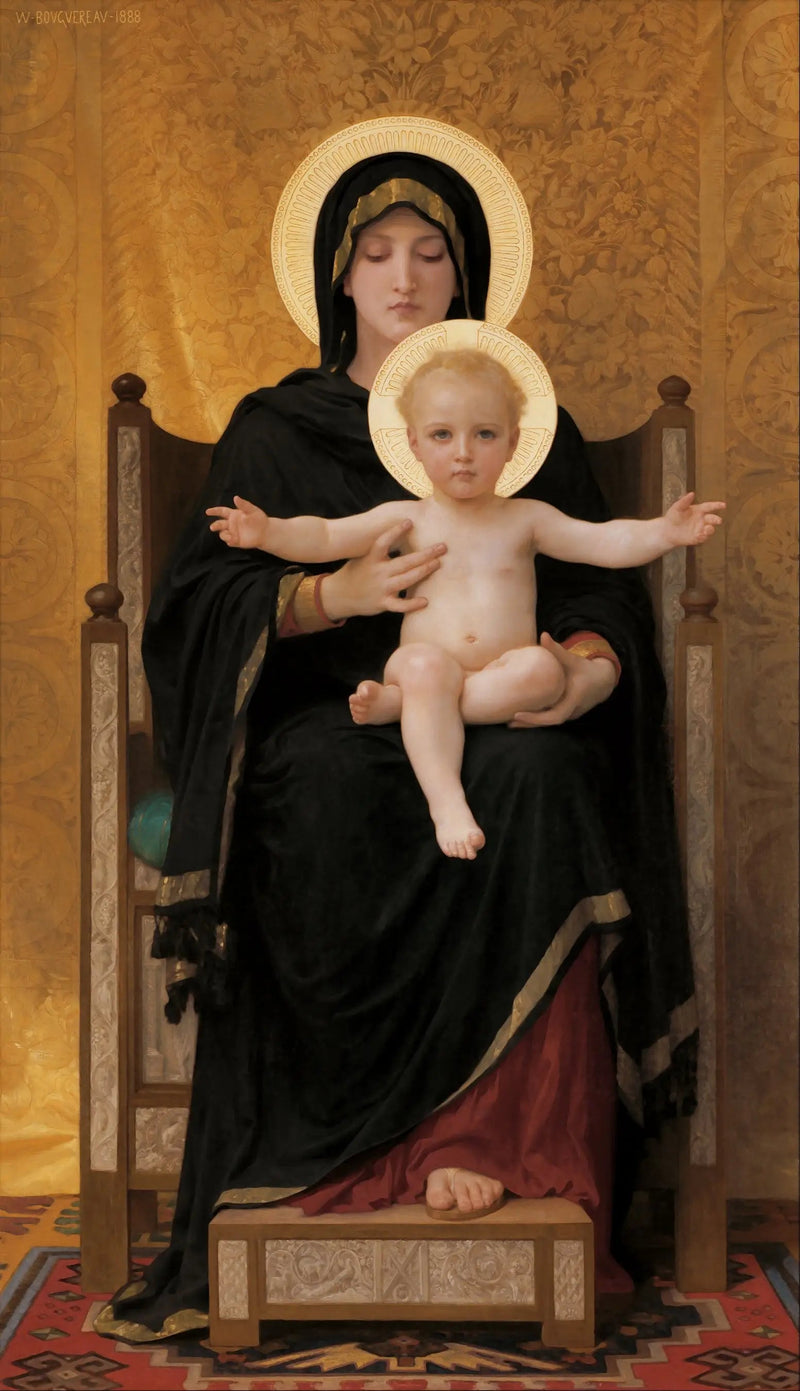 Madone istuu - Bouguereau
