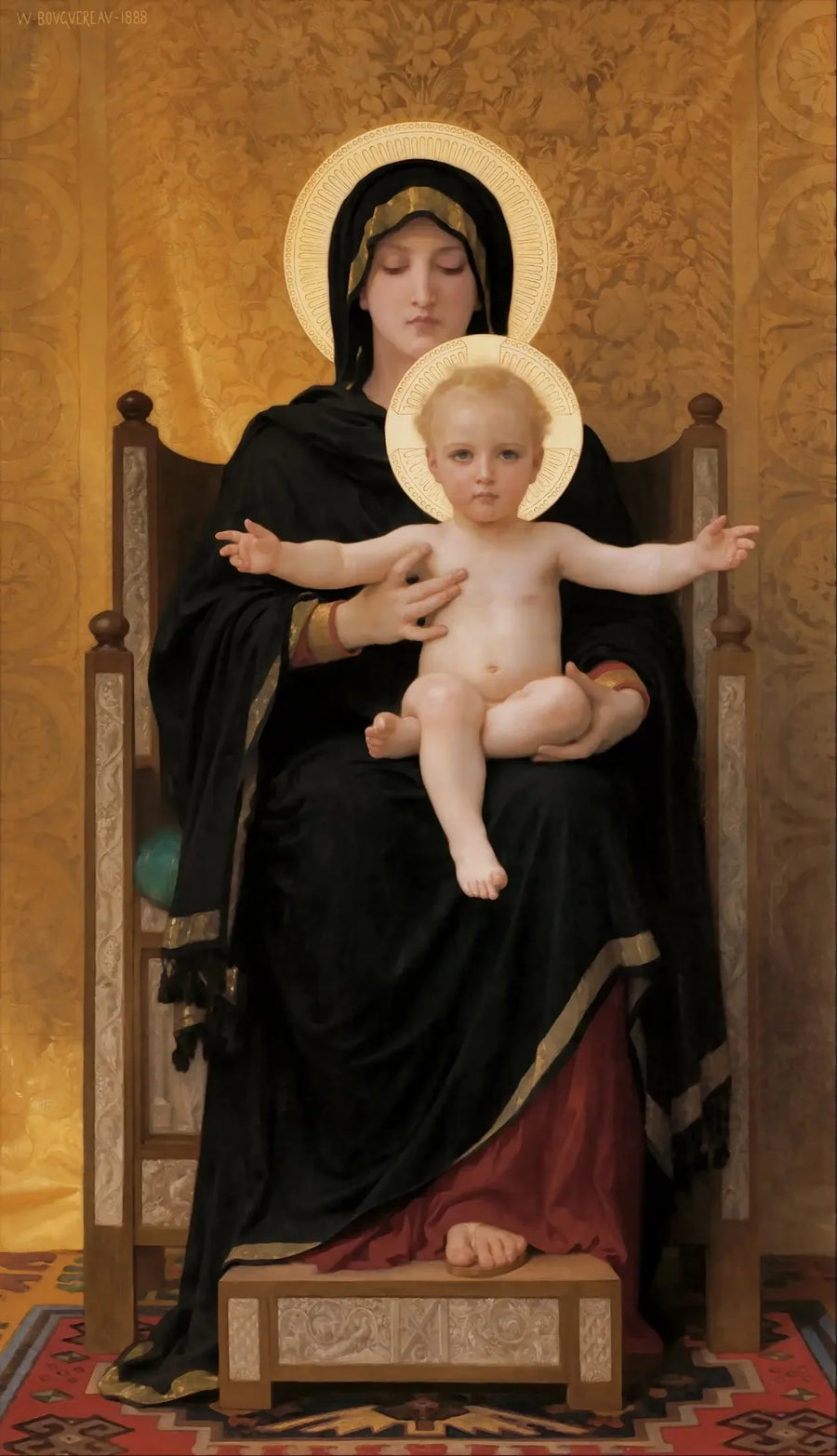 Madone istuu - Bouguereau