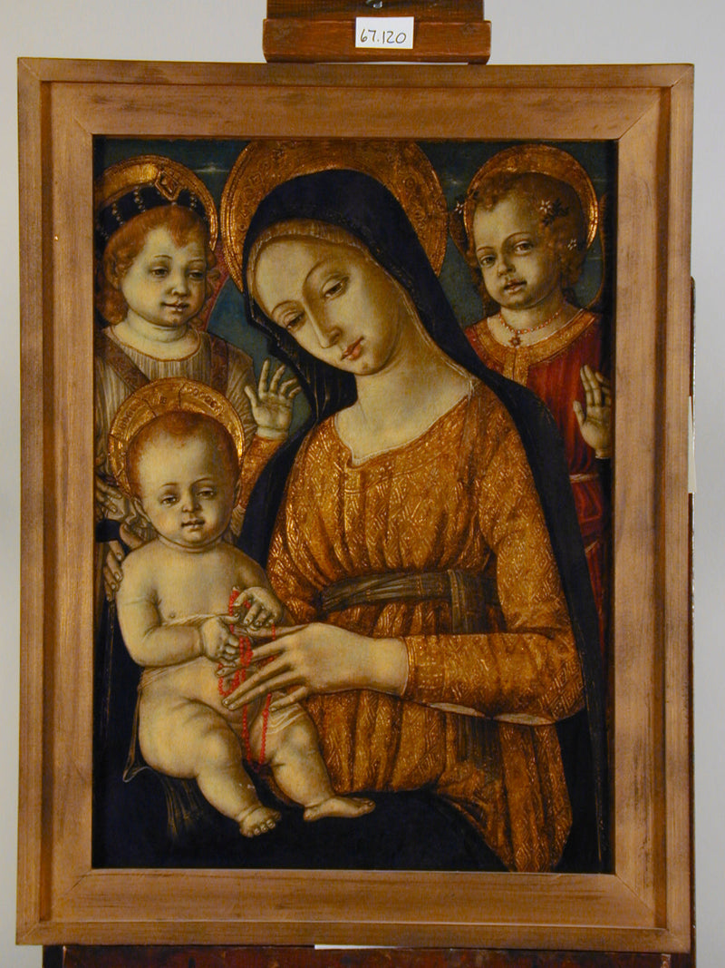 Madone lasten kanssa ja enkeleiden kanssa - Matteo di Giovanni