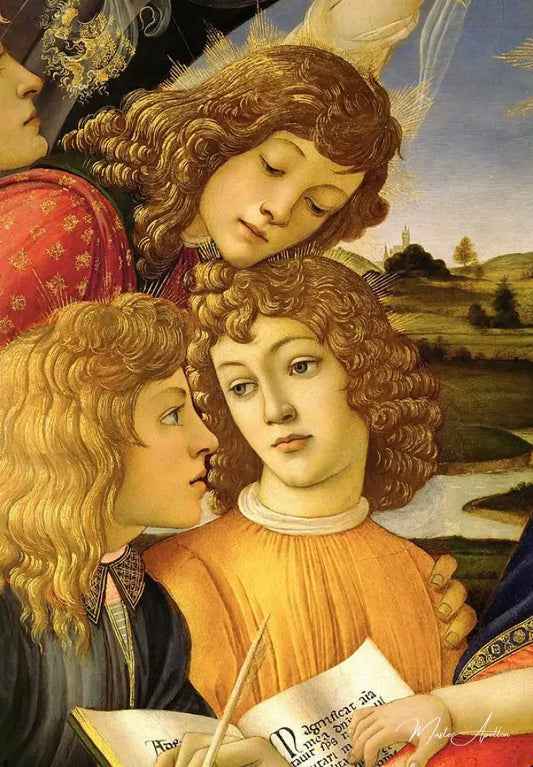 Madone Magnificat, Ange de - Sandro Botticelli - Reproductions de tableaux et peintures haut de gamme