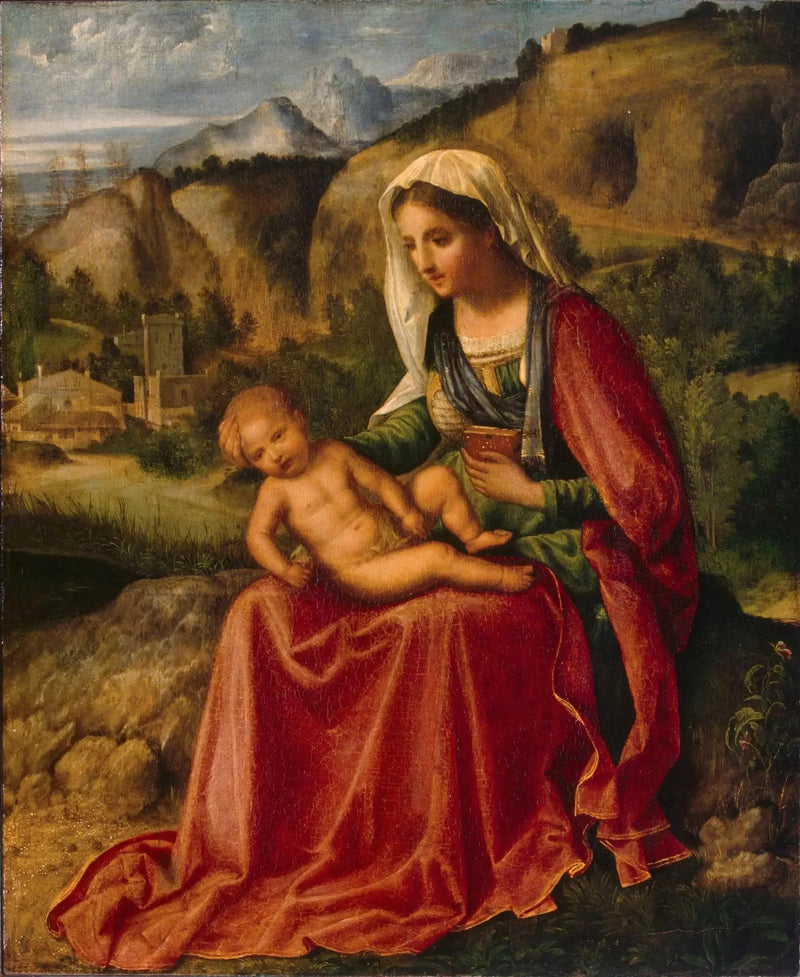 Madonna ja lapsi maisemassa - Giorgione