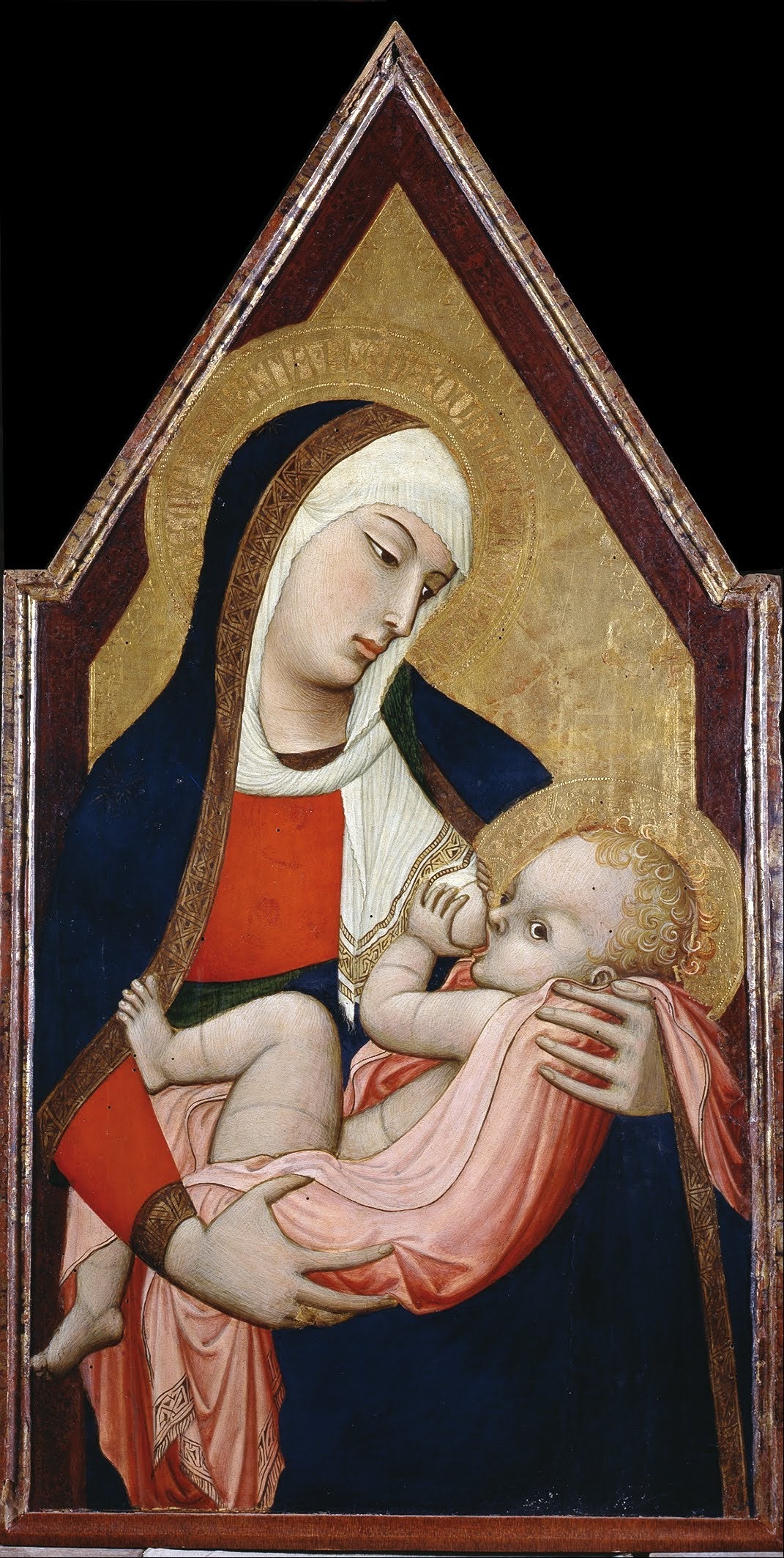 Madonna del Latte - Ambrogio Lorenzetti image 1 copie peinte à la main à l’huile