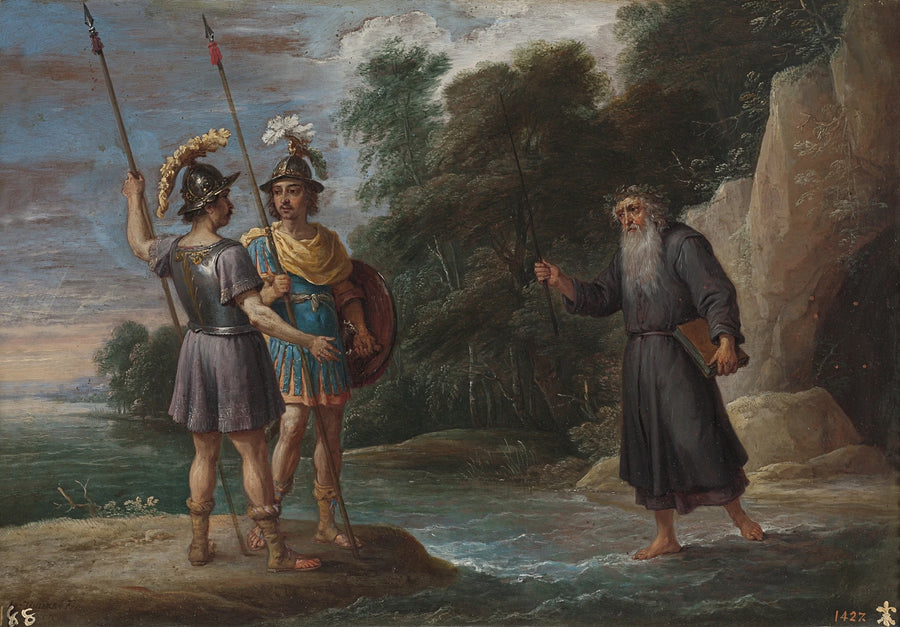 Le magicien découvre où se trouve Reinaldo grâce à Carlos et Ubaldo (La recherche de Reinaldo) - David Teniers le Jeune