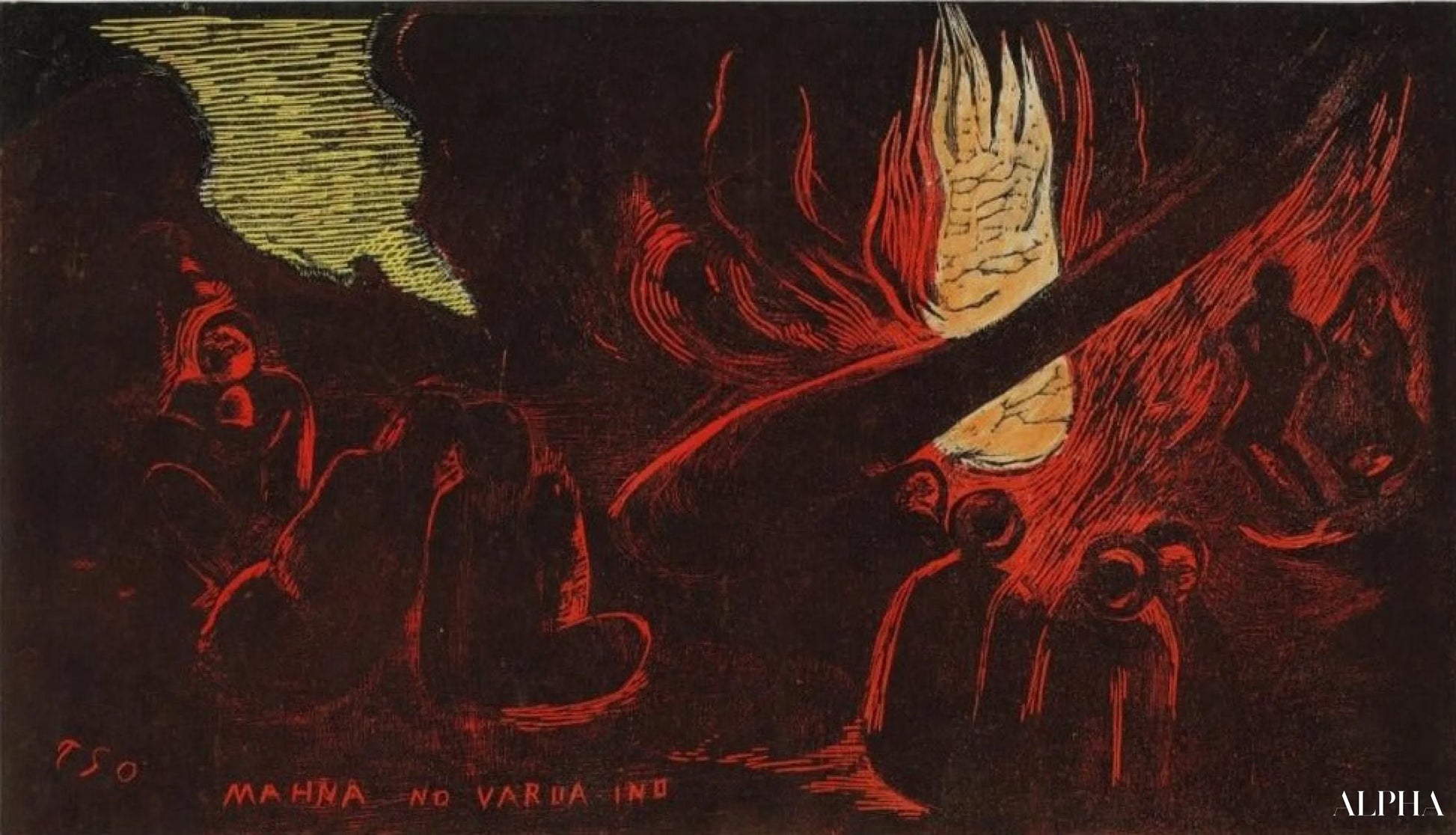 Mahana no varua ino - Paul Gauguin - Korkealaatuiset taulujen ja maalauksien reproduktiot