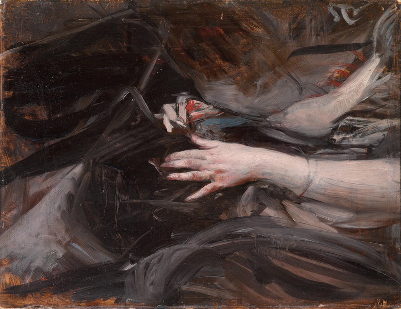 Naisen ompelukädet - Giovanni Boldini