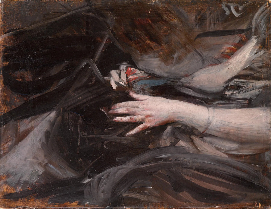 Naisen ompelukädet - Giovanni Boldini