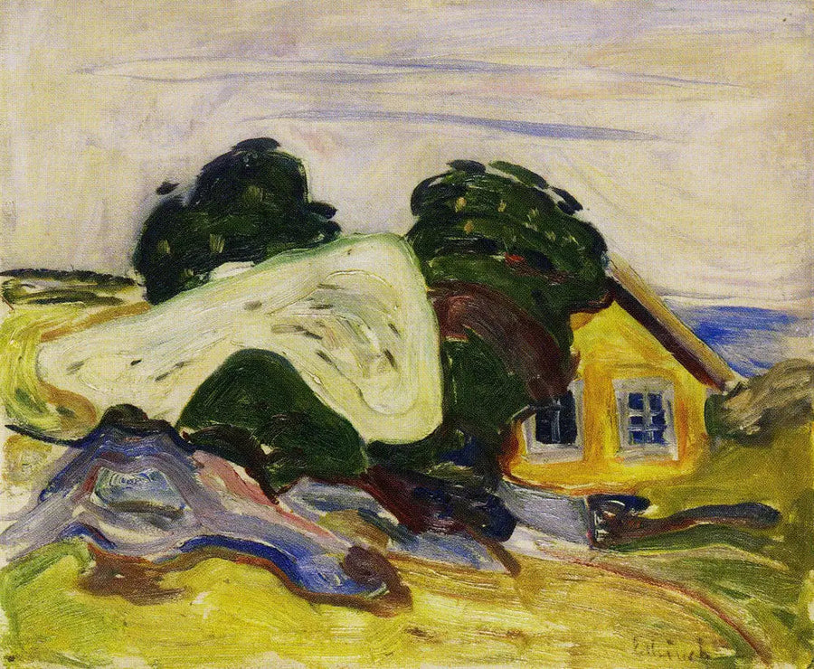 talo Åsgprdstrandissa - Edvard Munch