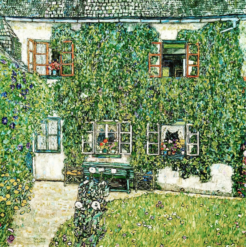 Maalaistalo Unterachissa Attersee-järven rannalla - Gustav Klimt