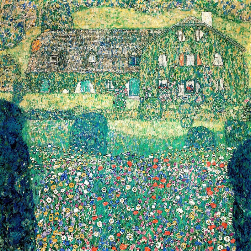 Maalaistalo Attersee-järven rannalla - Gustav Klimt
