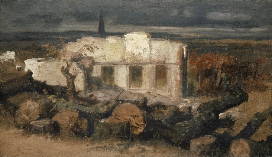 Kehlissä tuhoutunut talo - Arnold Böcklin