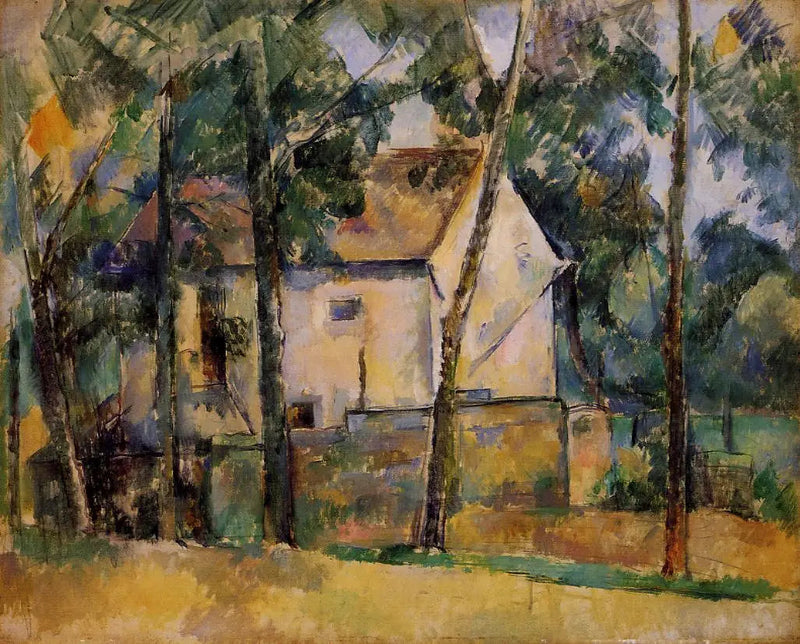 Maison et arbres - Paul Cézanne