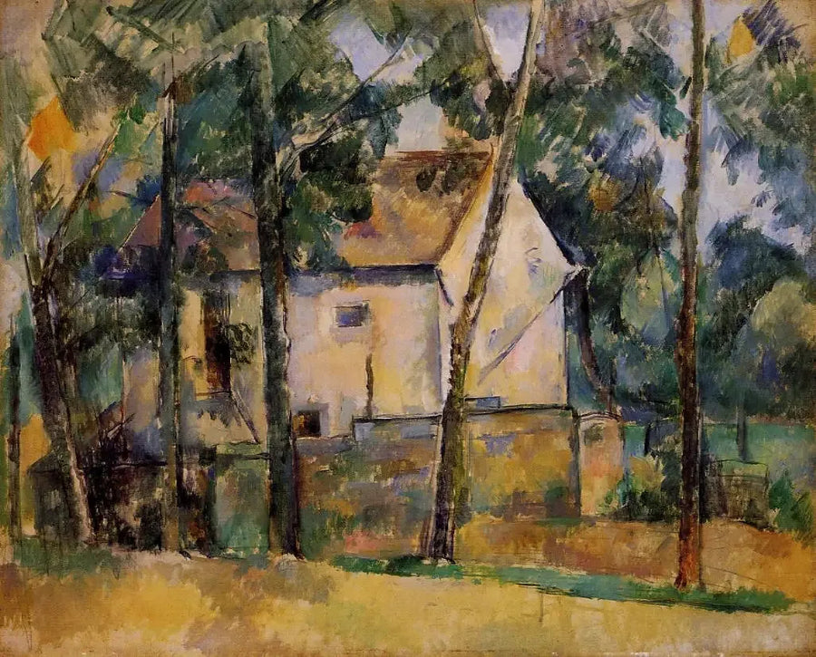 Maison et arbres - Paul Cézanne