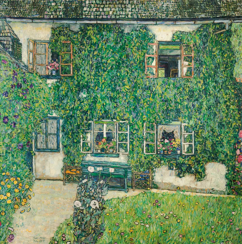Metsämaja Weissenbachissa - Gustav Klimt