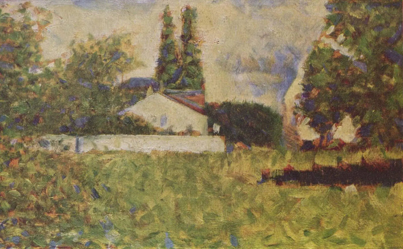 Talo puiden keskellä - Georges Seurat