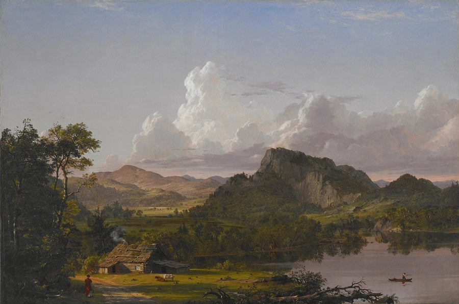 Talo järven lähellä - Frederic Edwin Church