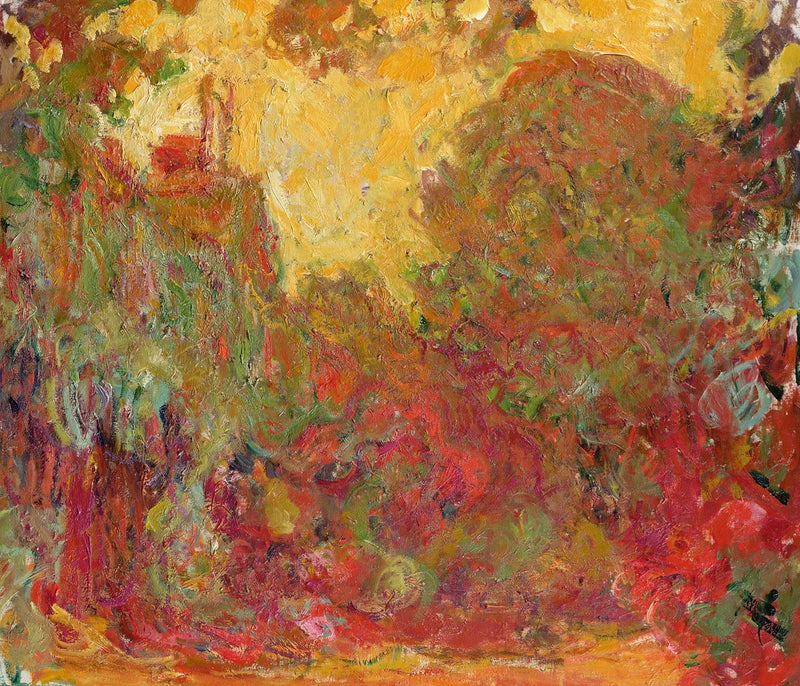 Talo ruusupuutarhasta nähtynä - Claude Monet