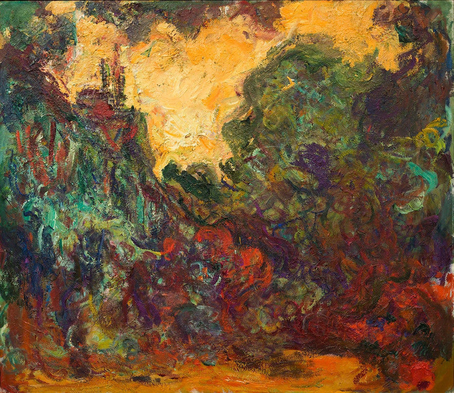 Talo ruusupuutarhasta nähtynä - Claude Monet