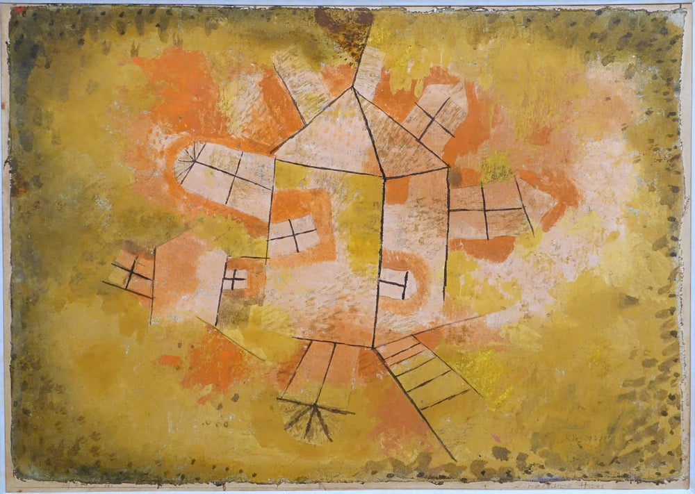 Maison tournante - Paul Klee image 1 reproduction artisanale de tableau