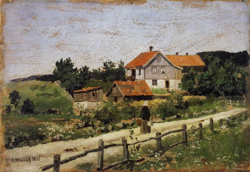 talot Maridalessa - Edvard Munch