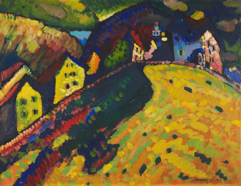 Murnau'n talot - Vassily Kandinsky