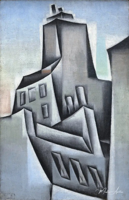 Maisons à Paris - Juan Gris - Reproductions de tableaux et peintures haut de gamme