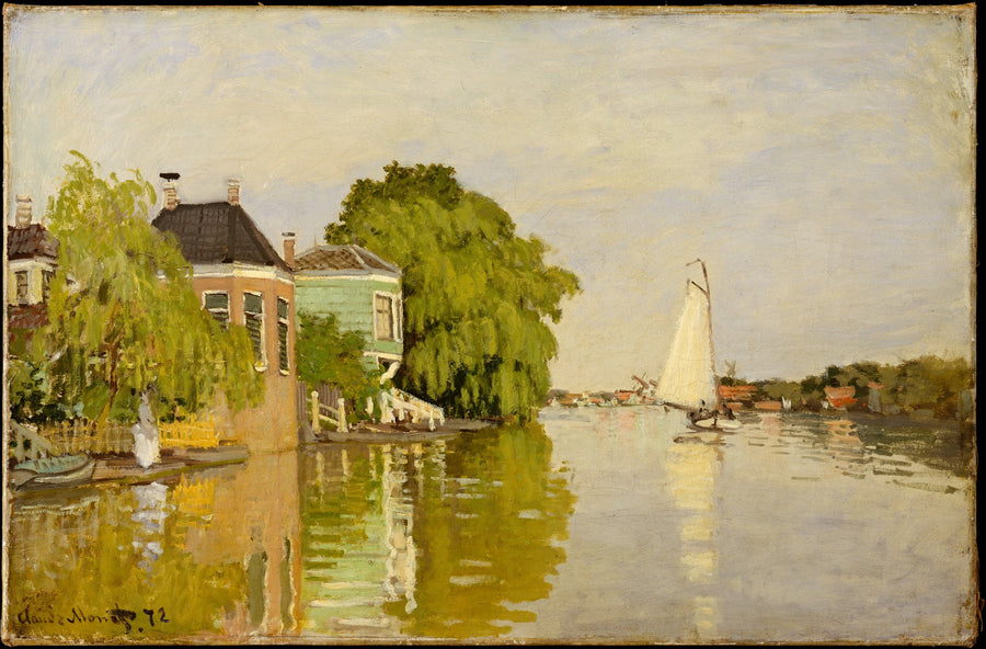 Talot Achterzaan-joella - Claude Monet