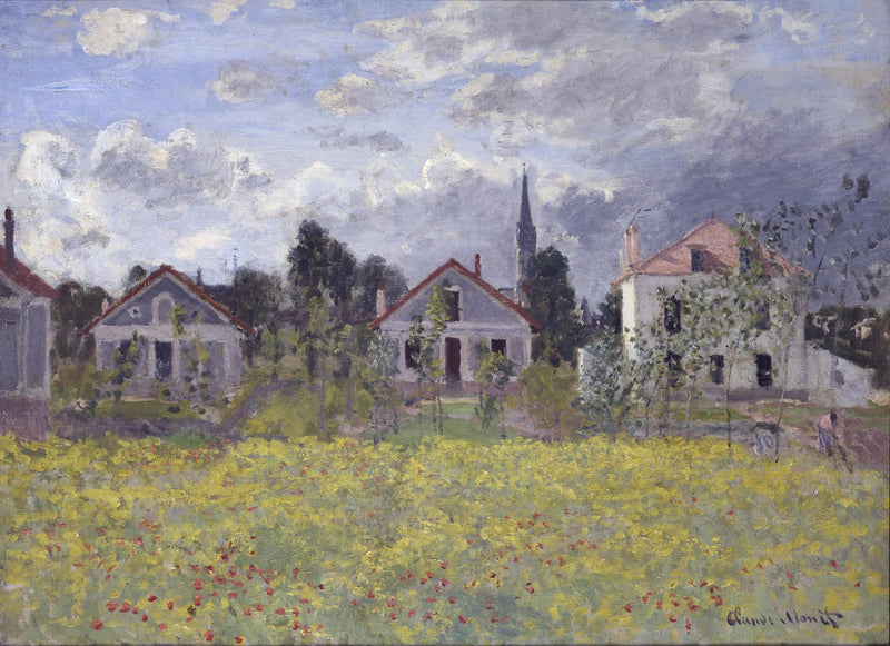 Talot kohteessa Argenteuil W277 - Claude Monet