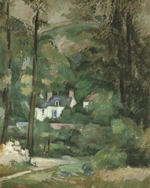 Talot kaalin luona, Pontoisessa - Paul Cézanne
