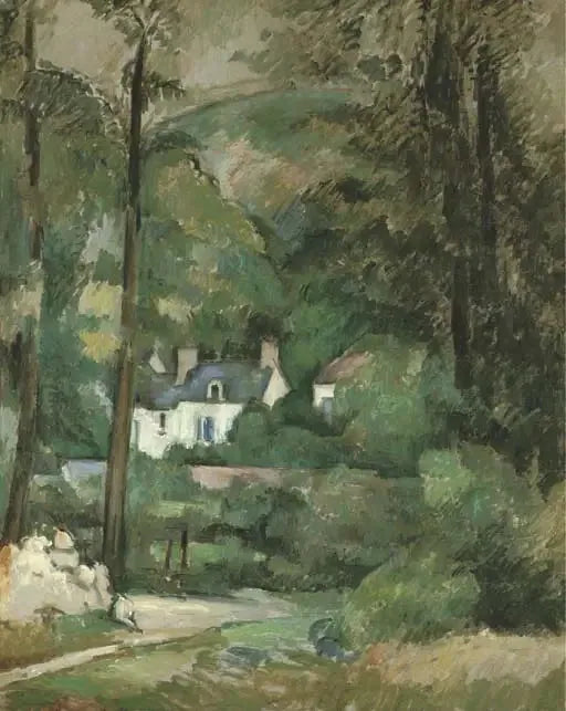 Talot kaalin luona, Pontoisessa - Paul Cézanne
