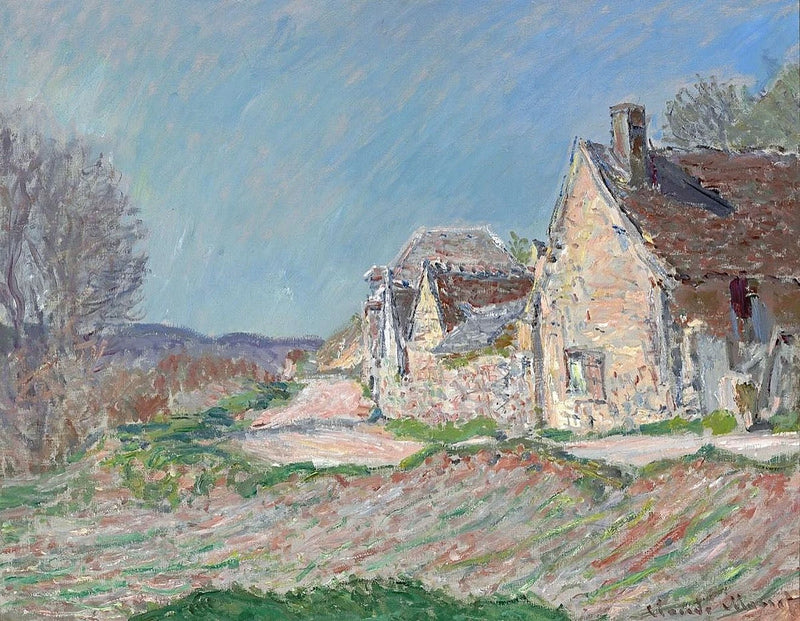Talot tien varrella W972 - Claude Monet