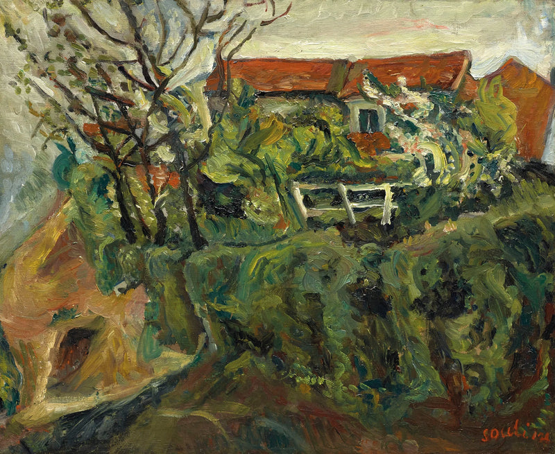 Taloja maisemassa - Chaim Soutine