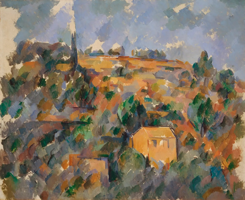 Taloja kukkulalla, Provence - Paul Cézanne