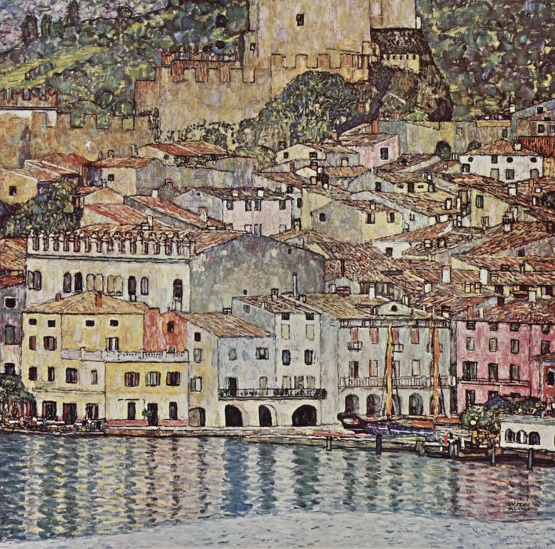 Malcesine Garda-järvellä - Gustav Klimt