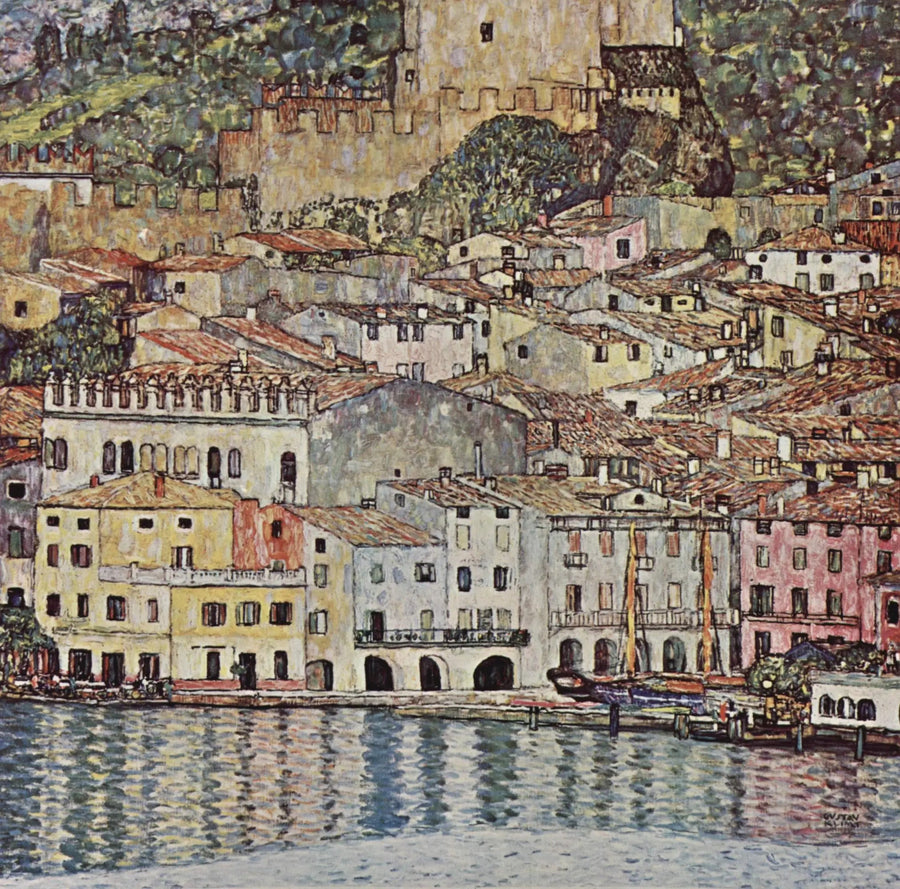 Malcesine Garda-järvellä - Gustav Klimt