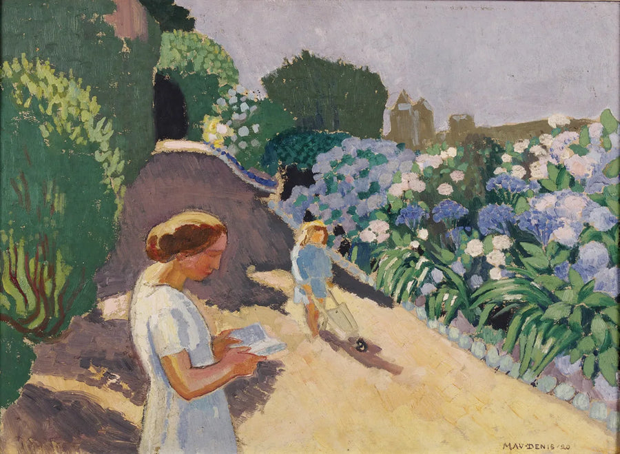 Malon ja hortensiat - Maurice Denis