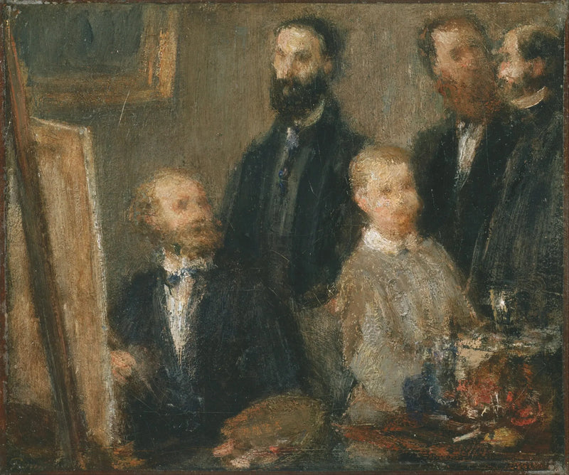 Manet työpajassaan - Henri Fantin-Latour