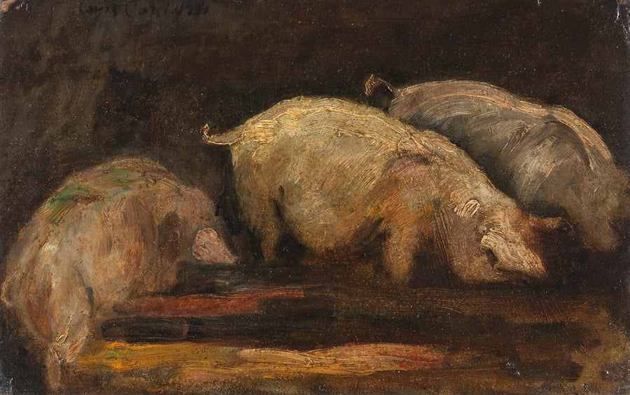 Sikojen syöminen - Lovis Corinth