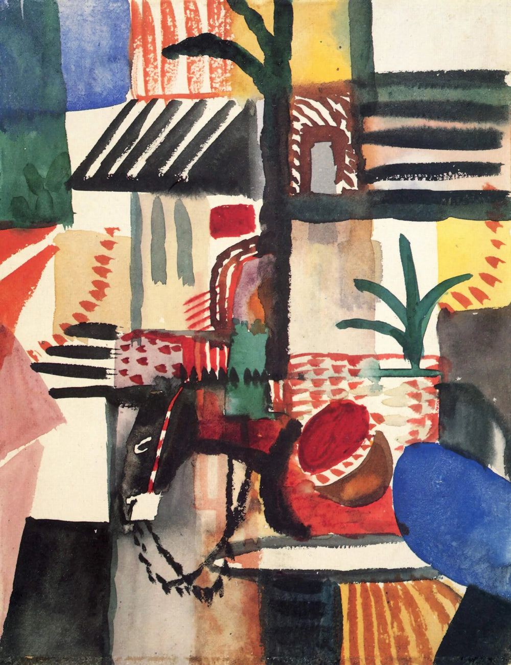 Reproduction du tableau « Q130745872 - August Macke » par Alpha Reproduction en peinture à l’huile