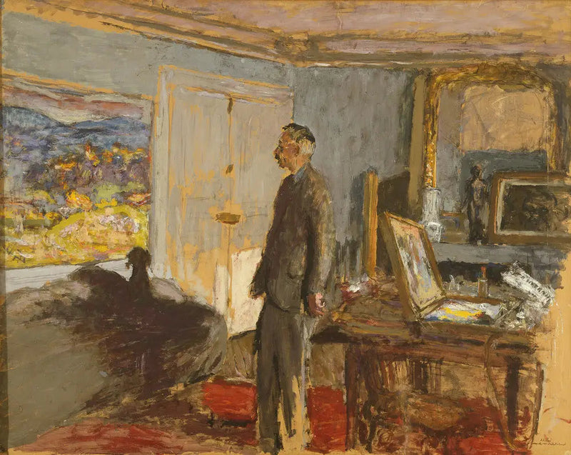 Maalaus luonnos Bonnardin muotokuvasta - Édouard Vuillard