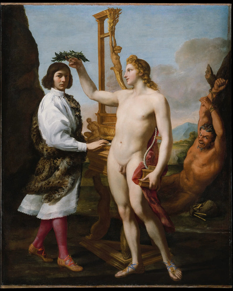 Marcantonio Pasqualini (1614-1691) kruunattu Apollonin kanssa - Andrea Sacchi