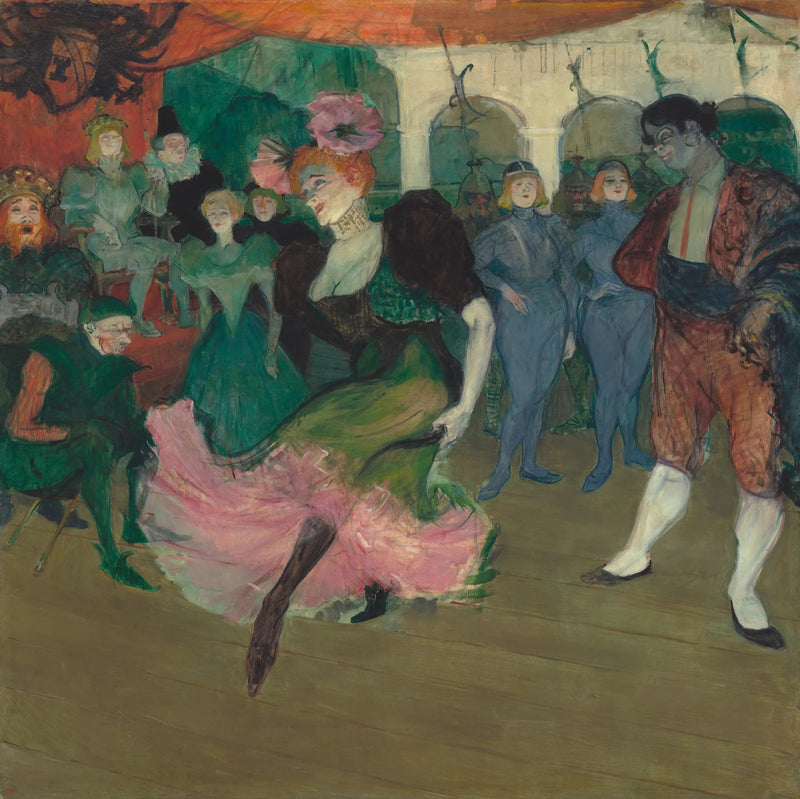 Marcelle Lender tanssimassa Boléroa Chilpéricissä - Henri de Toulouse-Lautrec