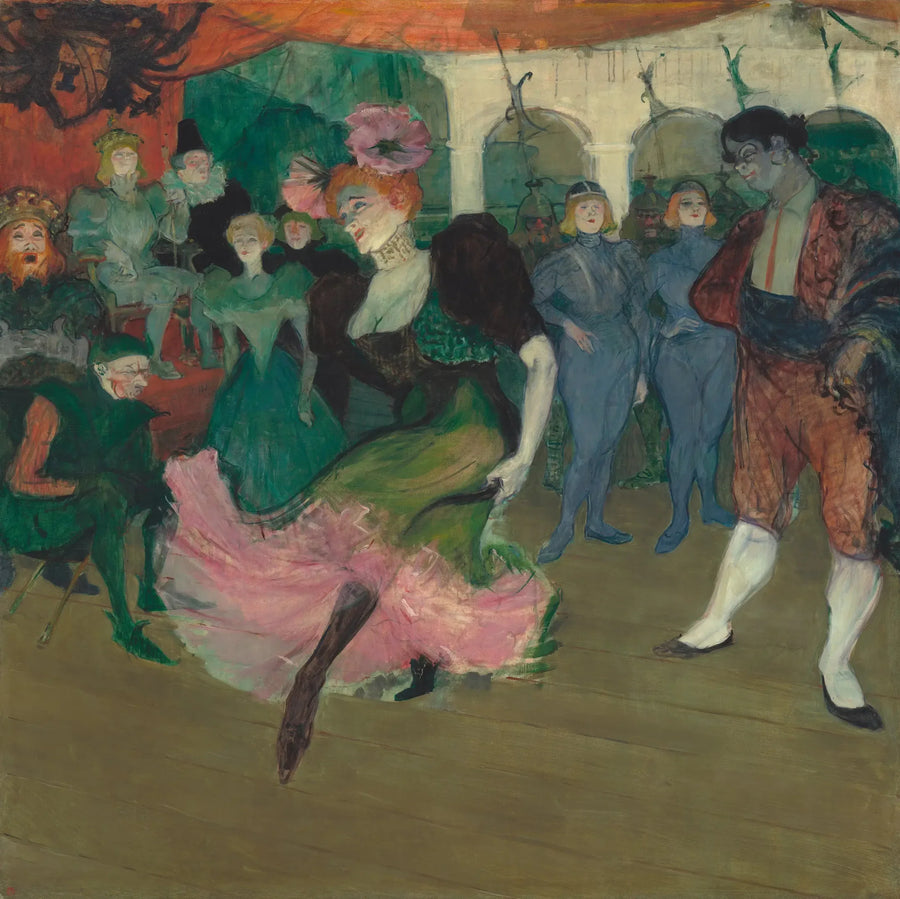 Marcelle Lender tanssimassa Boléroa Chilpéricissä - Henri de Toulouse-Lautrec