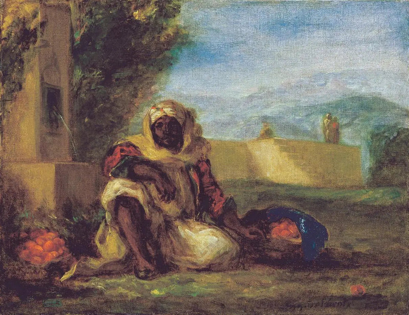 Appelsien myyjä Marokossa - Eugène Delacroix