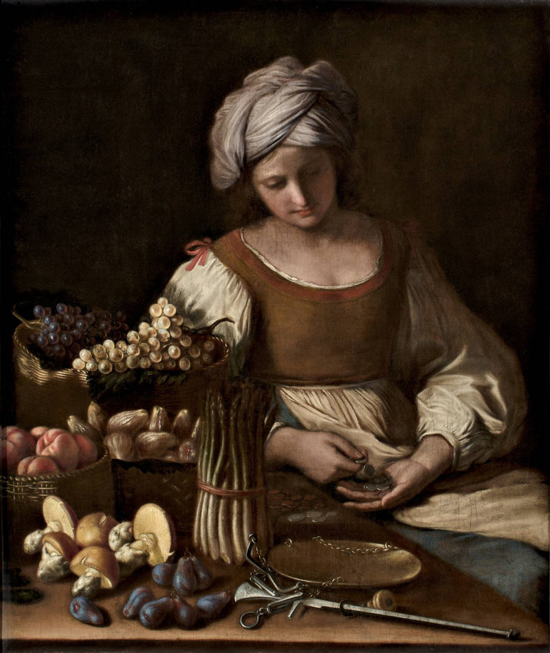Kasvisten kauppias - Guercino