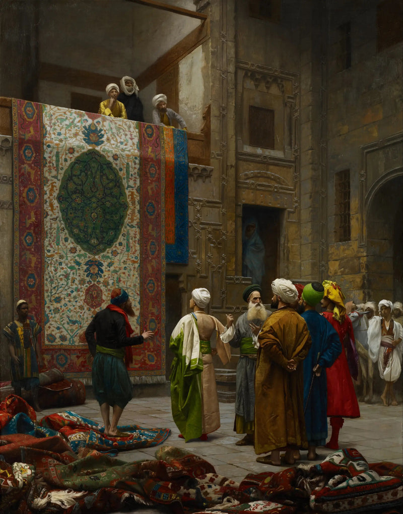 Kangaskauppias Kairossa - Jean-Léon Gérôme