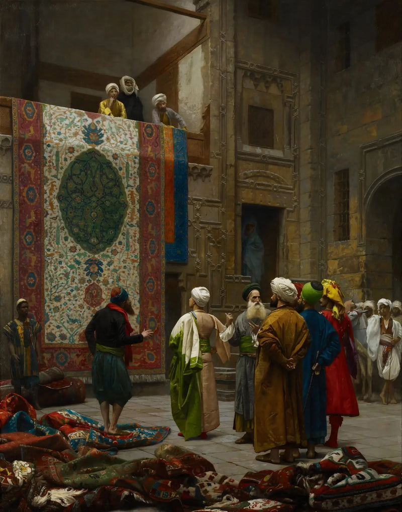 Kangaskauppias Kairossa - Jean-Léon Gérôme